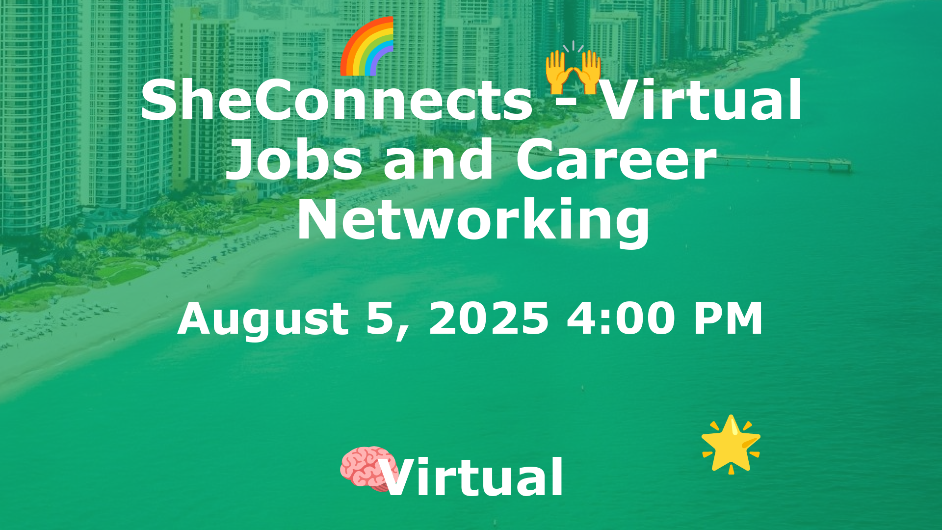 SheConnects - Virtual Jobs and Career Networking event image